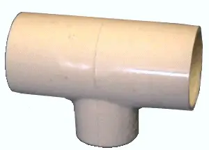 1/2" x 1/2" x 3/4" - PVC CTS Copper Tube Size SXS Flowguard Gold Tee