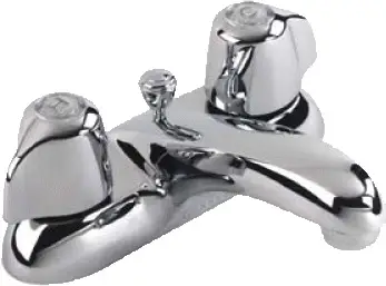Gerber Faucet #43-431 Chrome 2-Handle Lavatory Faucet - Solid Brass Casting