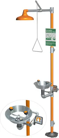 Guardian Safety #G-1902 Safety Shower Station with Eye Wash