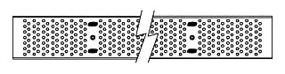 Zurn #P6-RPSC 6" x 40" Stainless Steel Reinforced Perforated Class C Grate