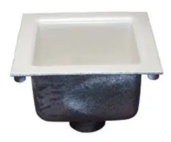 Zurn #P1900-SEMI-DOME 7" Plastic Dome Strainer for Z1900 Floor Sink