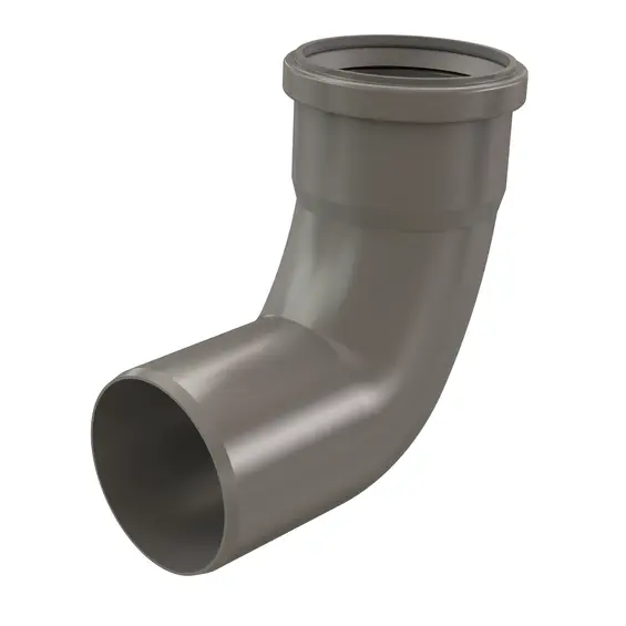 Centrotherm #ISELL0387 3" InnoFlue 87° Long Elbow Polypropylene Single Wall