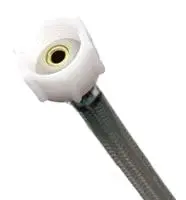 Fluidmaster #PRO1T20M 20in Braided Stainless Steel Toilet Connector 3/8in Comp x 7/8in Ballcock Metal Nut