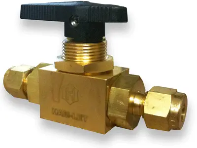 3/8" - Brass Tube OD Ball Valve High Performance