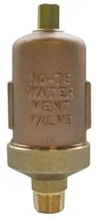 Hoffman #401485 3/4" Water Main Vents Model 78 Water Main Vent Valve - Straight Shank