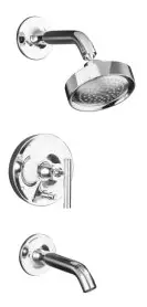 Kohler #KT-14420-4-CP Chrome MasterShower Tub & Shower Trim Purist Series