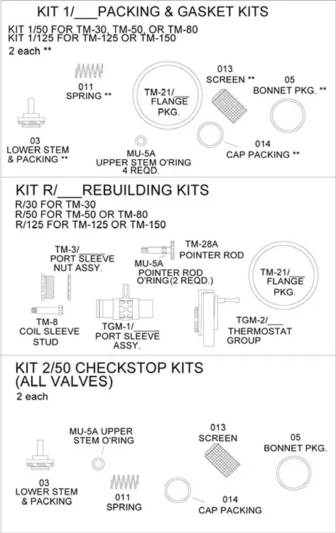 Leonard #R/50 Rebuild Kit