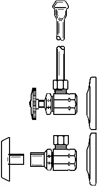 McGuire #167-LK 3/8" x 1/2" Flexible Supply Kits Standard Line Lavatory Supplies (IPS x Comp)