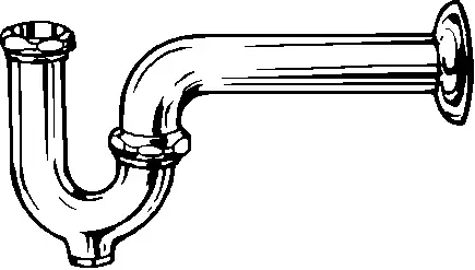 McGuire #8902C 1-1/4" x 1-1/2" Chrome Brass P-Traps Cast Brass P-Traps with Tubular Wall Bend with Cleanout Plug