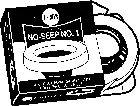#001005 No-Seep No. 1 Wax Gasket with Polyethylene Flange