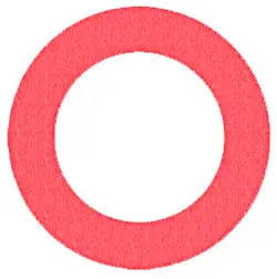 6" - Standard Rubber Ring Gasket 1/8 Thick
