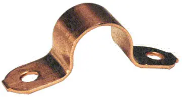 1/4" - Copper Two Hole Clip