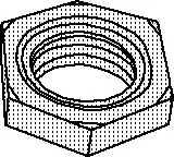 1/2" - Brass Locknut