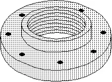 3" x 7-1/2" - Brass Companion Flange 150#