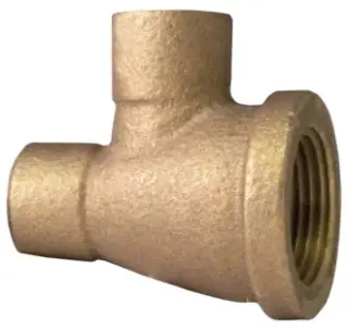 2" x 3/4" x 2" - Copper CXFXC Copper Female Copper Tee