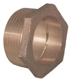 1-1/2" - Copper DWV Hex Trap Bushing