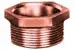 2" - Copper DWV Hex Trap Bushing