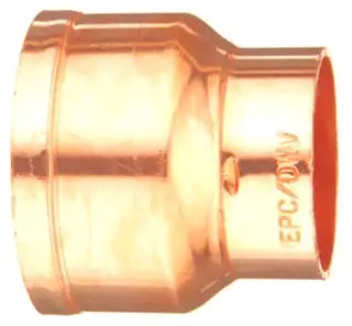 1-1/2" x 2" - Copper DWV Copper No-Hub Adapter