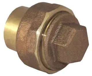 4" - Copper DWV Flush Fitting Cleanout