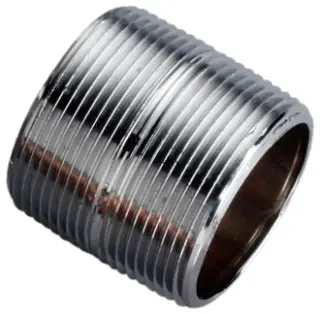 1" x CL" - Brass Chrome Plated Nipple