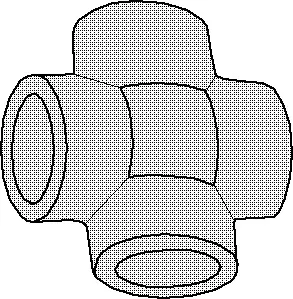 1-1/2" - Forged Steel 3000# Socket Cross