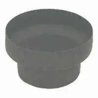 7" x 6" Galvanized Smoke 26GA Reducer