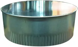 10" Galvanized Smoke 26GA Cap