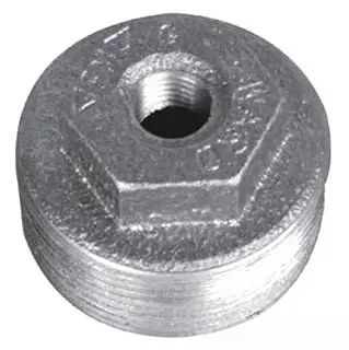 1" x 1/4" - Black Malleable Hex Bushing