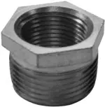 1" x 1/4" - Black Malleable Bushing - Galvanized