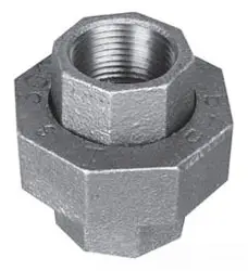 1/2" - Black Malleable 150# Union