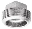 1/8" - Black Malleable Plug - Galvanized