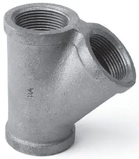 3/4" - Black Malleable Wye