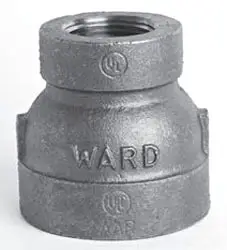 3/8" x 1/4" - Black Malleable AAR Coupling
