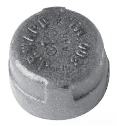 3/8" - Black Malleable AAR Cap