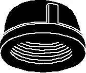 3" - Black Malleable AAR Cap