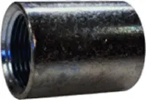 2-1/2" - Black Malleable Coupling - Galvanized