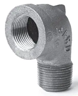 3/4" - Black Malleable Street 90-Elbow - Galvanized