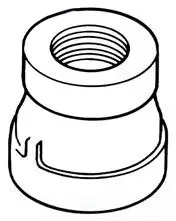 1-1/4" x 1" - Cast Iron Concentric Reducing Coupling