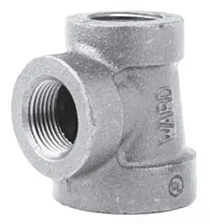 2-1/2" x 1" - Cast Iron Reducing Tee