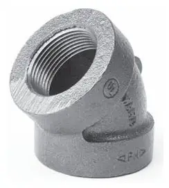 1" - Cast Iron 45-Elbow Extra Heavy