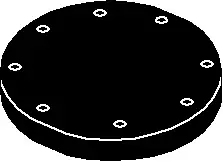 6" - Cast Iron Blind Flange