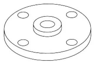 2-1/2" x 7-1/2" - Cast Iron Reducing Companion Flange