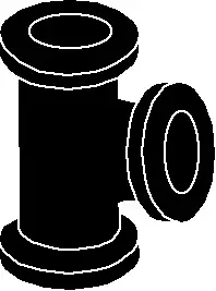 8" - Cast Iron Flanged Tee