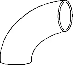 2-1/2" x 2" - Carbon Steel Weld Long Radius 90-Elbow Extra Heavy