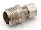 1/2" - Brass ODXM Chrome Male Adapter
