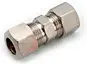 5/8" x 3/8" - Brass OD Chrome Compression Union