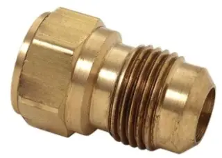 3/8" x 3/8" - Brass ODXF Flare Adapter