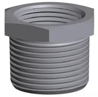 3/4" x 3/8" - Forged Steel Hex Bushing