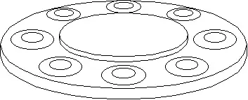 5" - Forged Steel 300# Blind Flange Raised Face A105