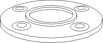 1/2" - Forged Steel 1500# Slip-On Raised Face Flange